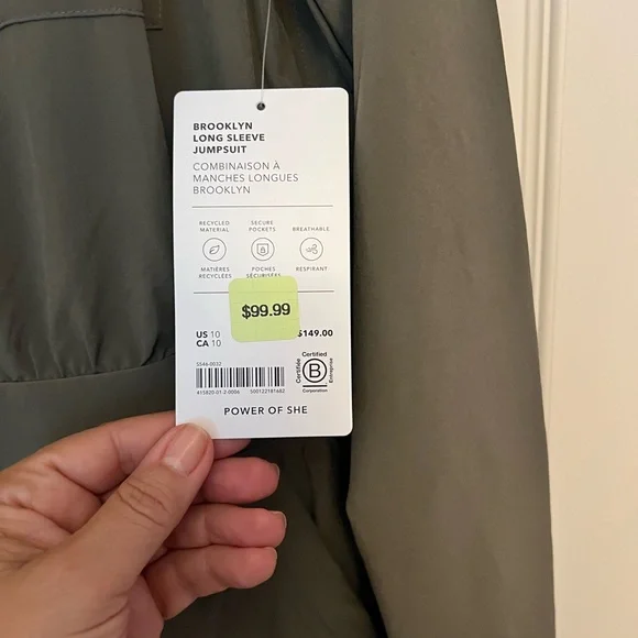 Athleta Brooklyn Long Sleeve Jumpsuit - Picture 8 of 10